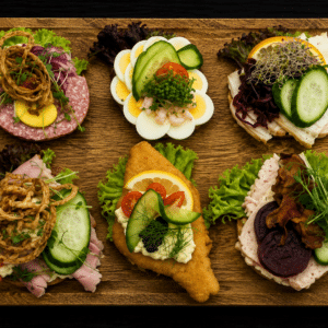 Uspecificeret smørrebrød fra 10 styks